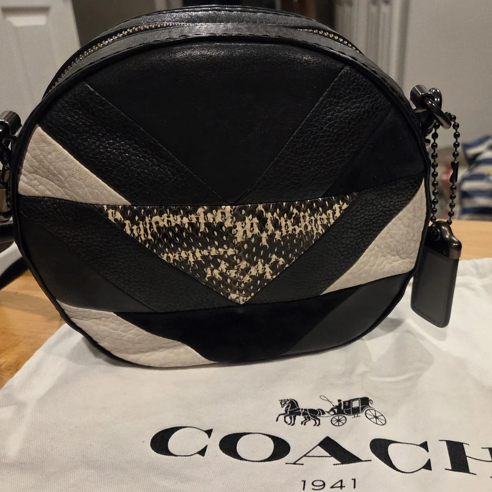 Coach 1941 Canteen Crossbody Bag With Patchwork And Snakeskin Detail - Picture 10 of 10